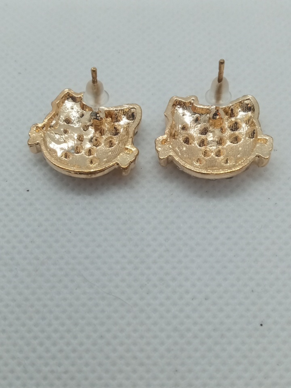 CRYSTAL KITTY EARRINGS - Picture 5 of 7